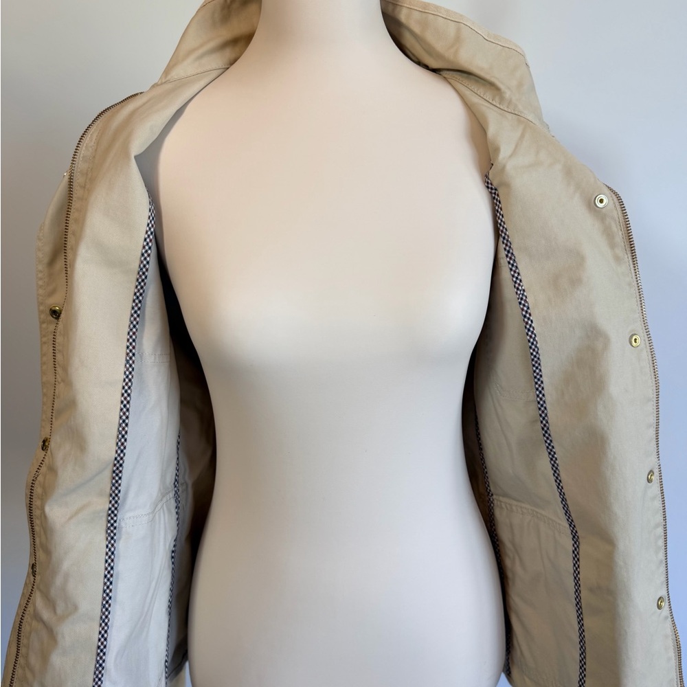 J. Crew Tan Utility Jacket with Gold Buttons - Picture 5 of 14